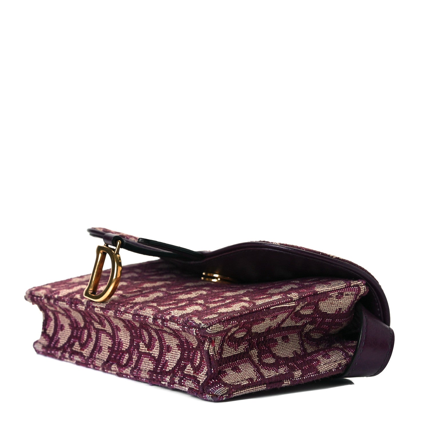 Christian Dior Oblique Saddle Belt Bag Bordeaux 6 of 7