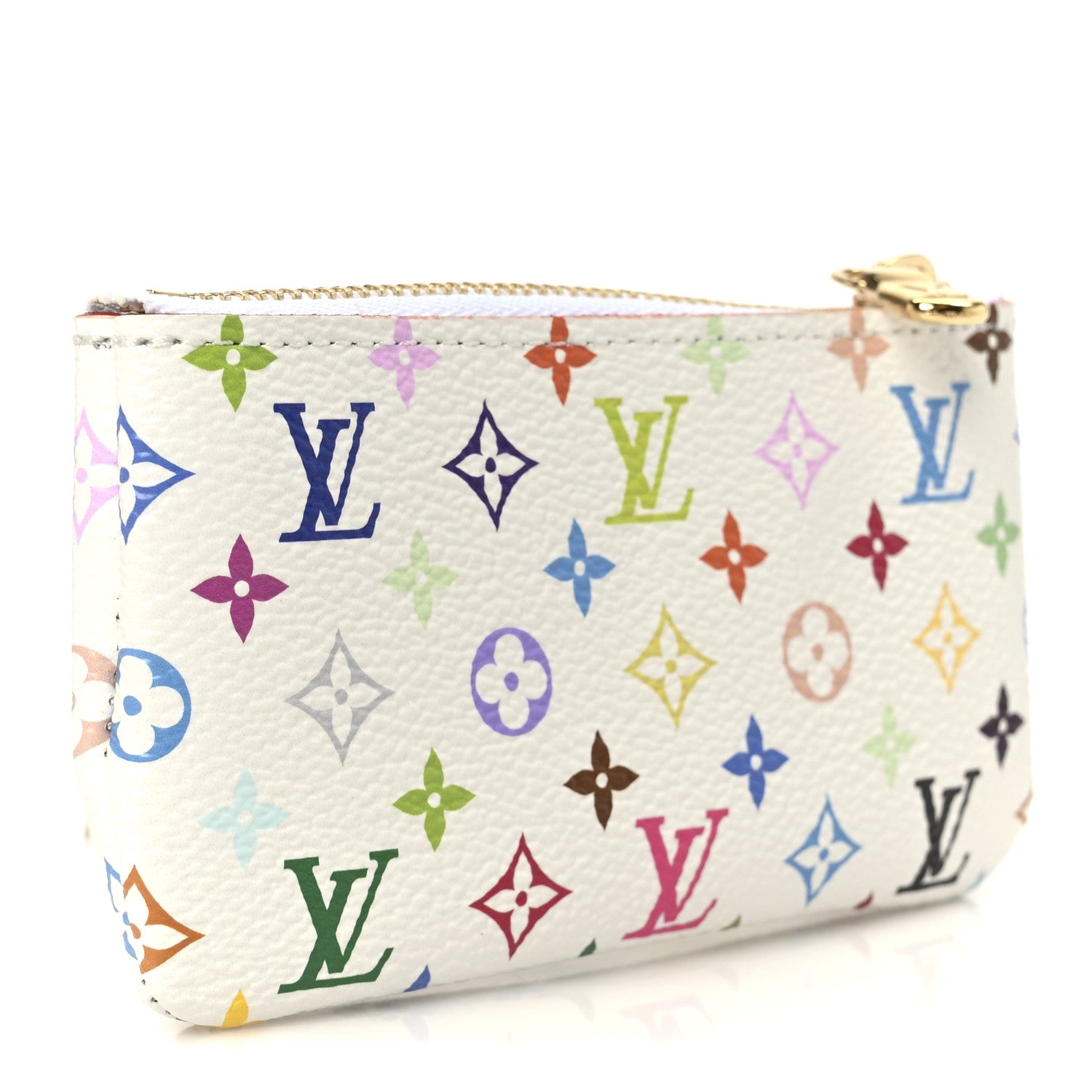 Louis Vuitton LV X TM Monogram Multicolor Key Pouch White 3 of 9