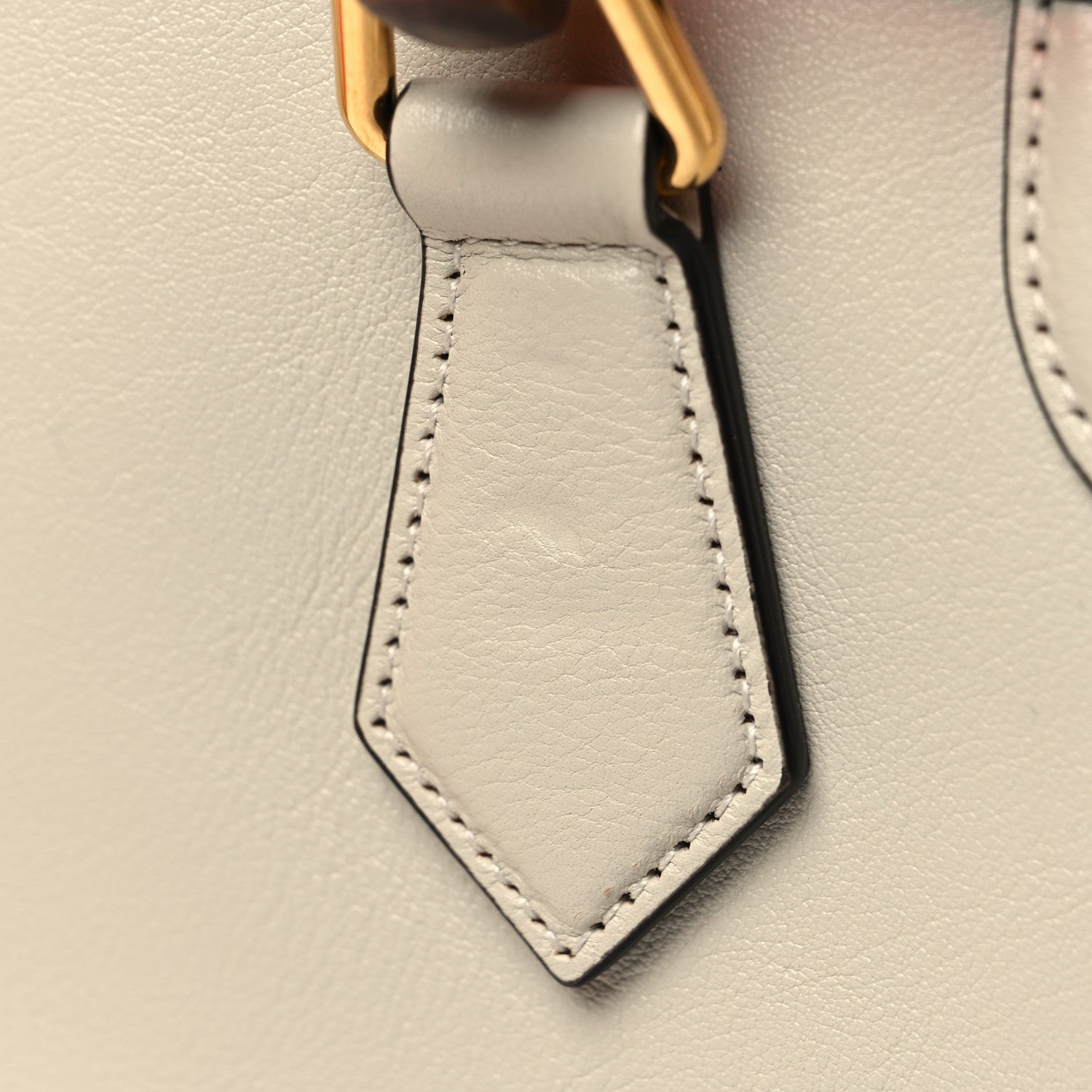 Gucci Wonka Grain Calfskin Small Diana Tote Bag Mystic White Orange Fluo 11 of 11