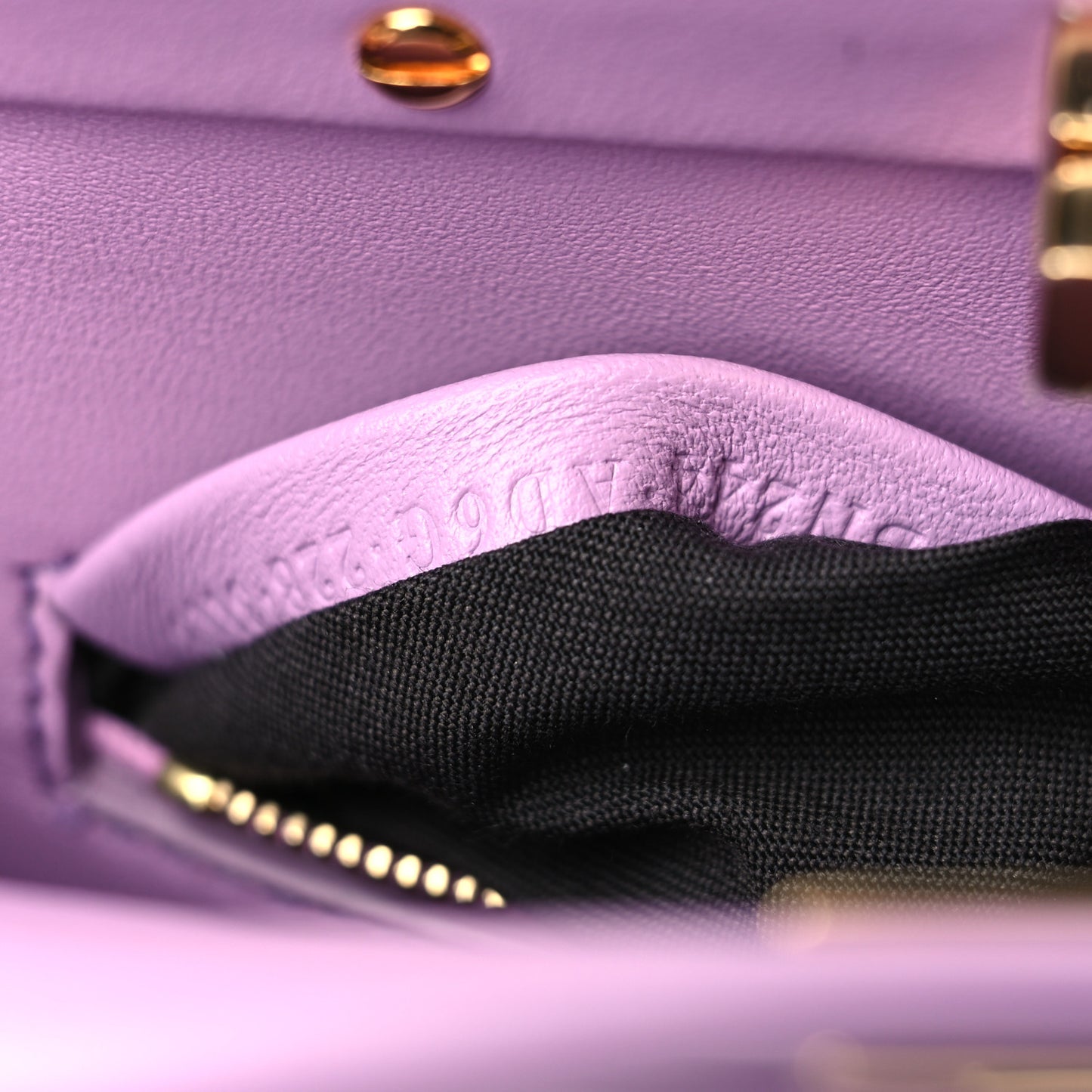 Nappa Stacked Bar Mini Peekaboo Iconic Satchel Violetta