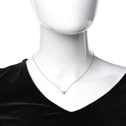 Tiffany 18K Rose Gold Diamond .17ct Elsa Peretti Diamonds by the Yard Pendant Necklace 2 of 9