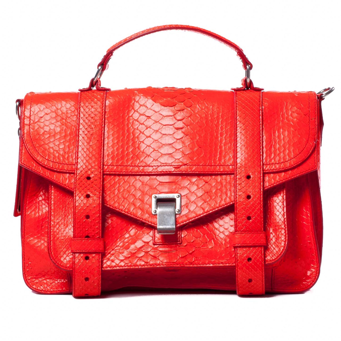 Python PS1 Medium Satchel Neon Red