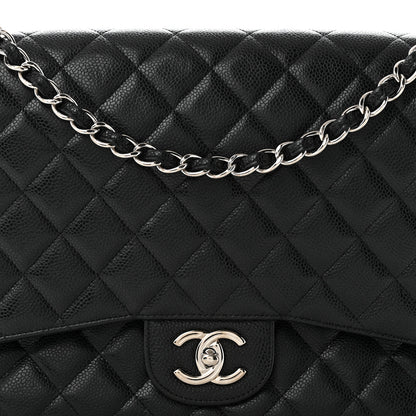 Chanel Caviar Quilted Maxi Double Flap Black 8 of 10