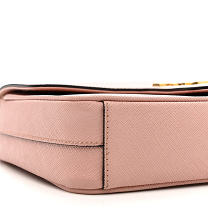 Prada Saffiano Flap Shoulder Bag Orchidea 9 of 11