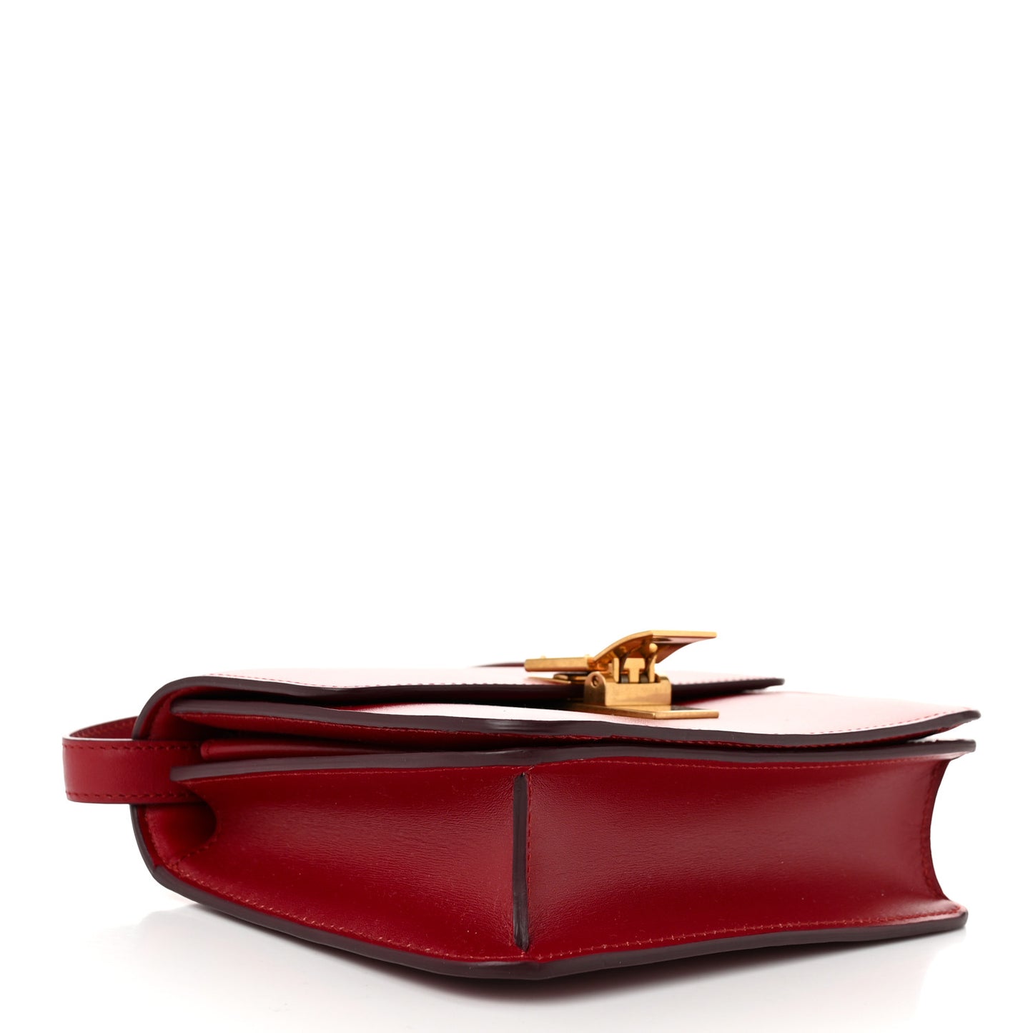 Box Calfskin Teen Classic Box Flap Bag Red