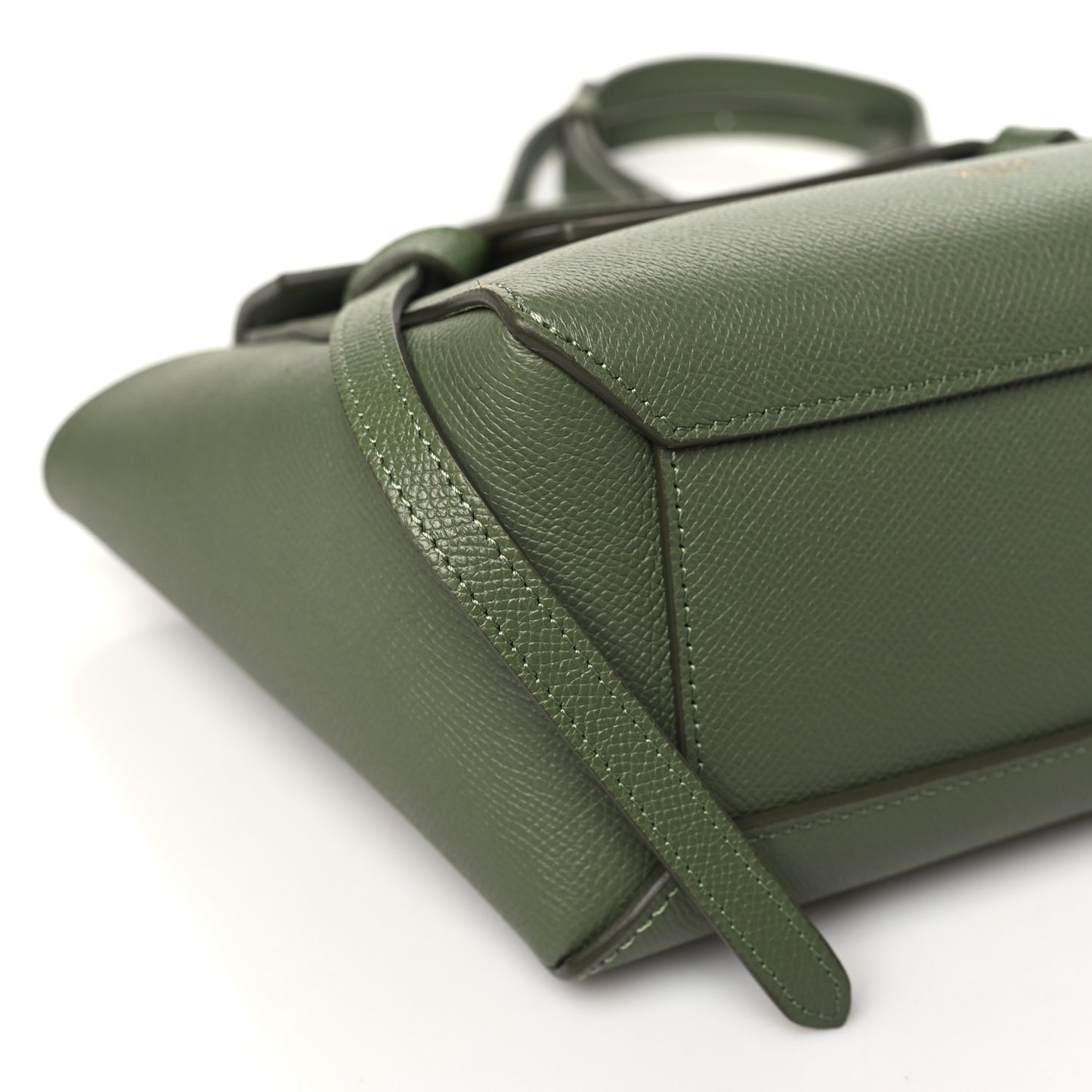 Grained Calfskin Nano Belt Bag Light Khaki