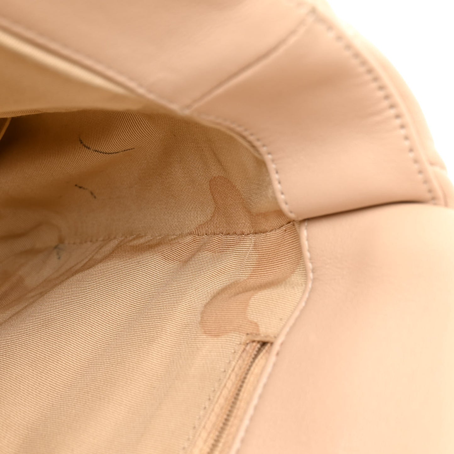 Lambskin Quilted Large Chanel 19 Flap Beige