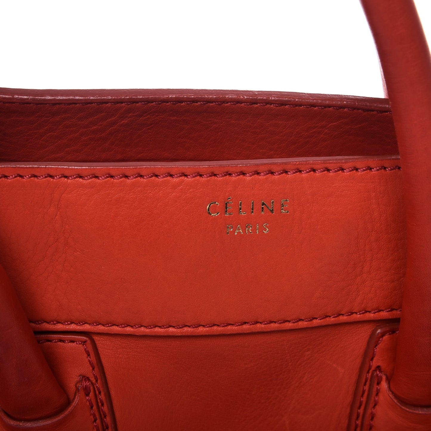 Calfskin Mini Luggage Vermillion