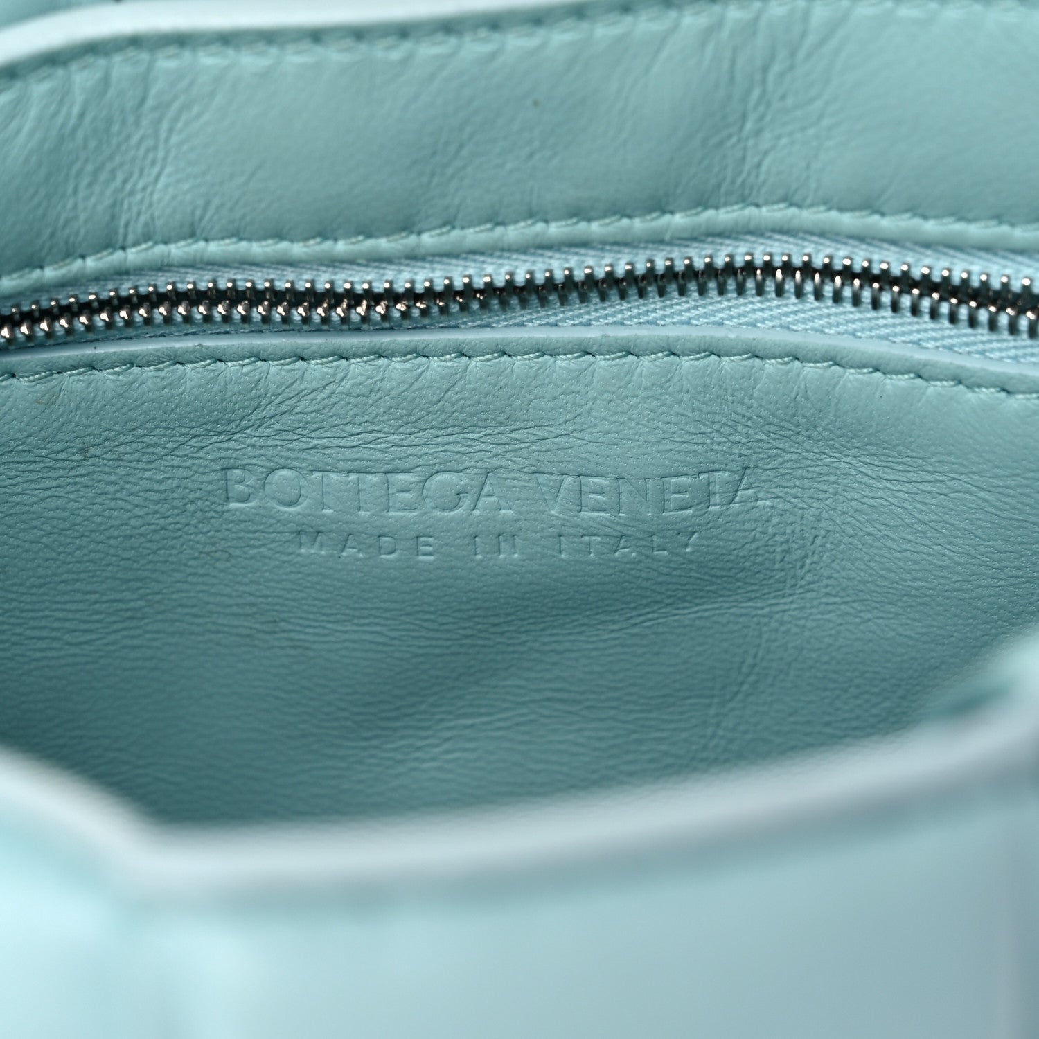 Bottega Veneta Lambskin Maxi Intreccio Padded Chain Cassette Crossbody Bag Spearmint 6 of 17
