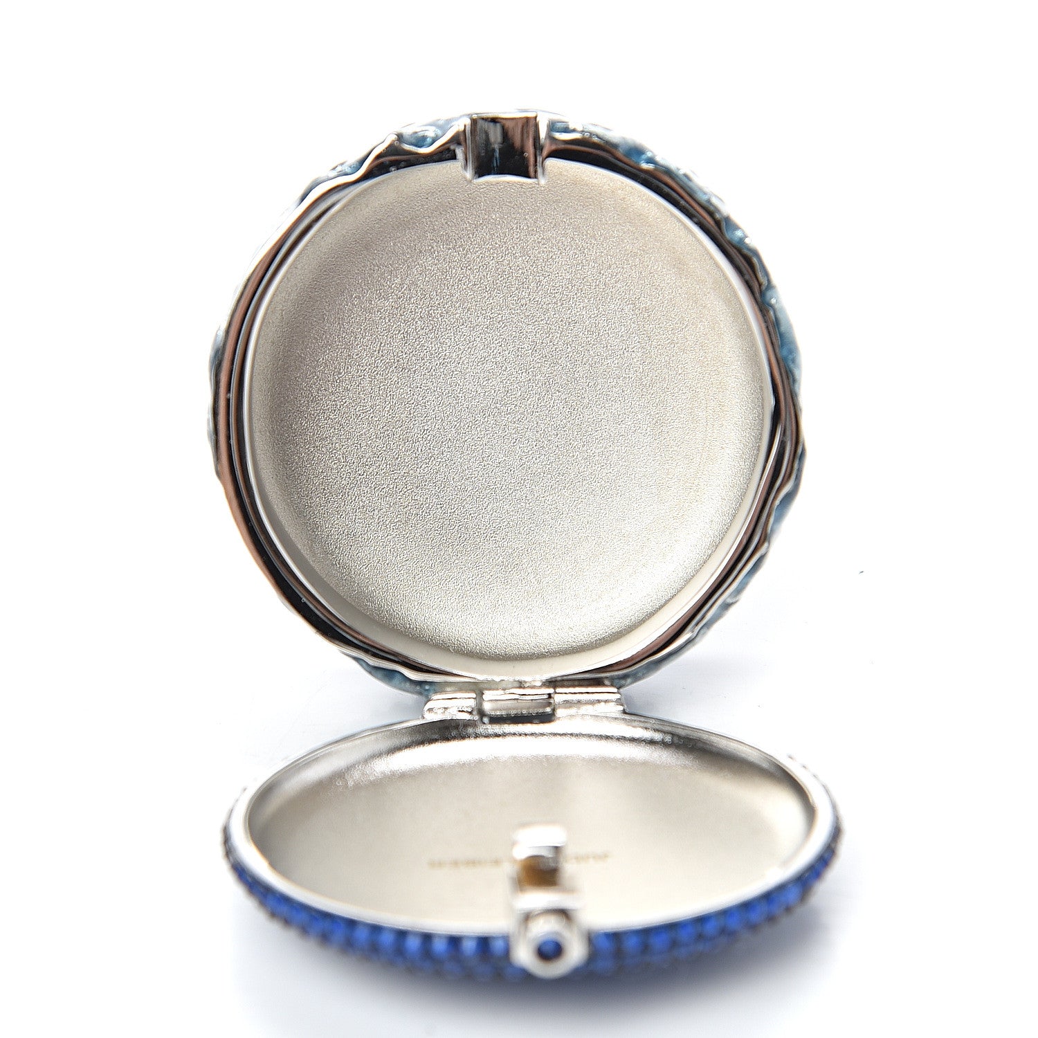 Judith Leiber Crystal French Macarons Minaudiere Pill Box Blue 3 of 6