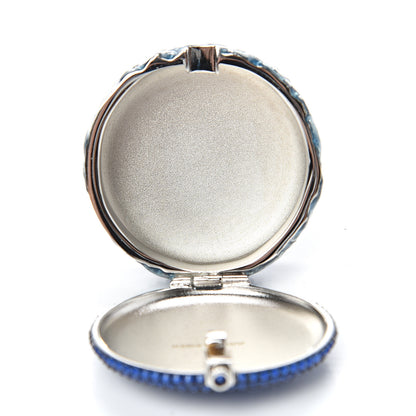 Judith Leiber Crystal French Macarons Minaudiere Pill Box Blue 3 of 6