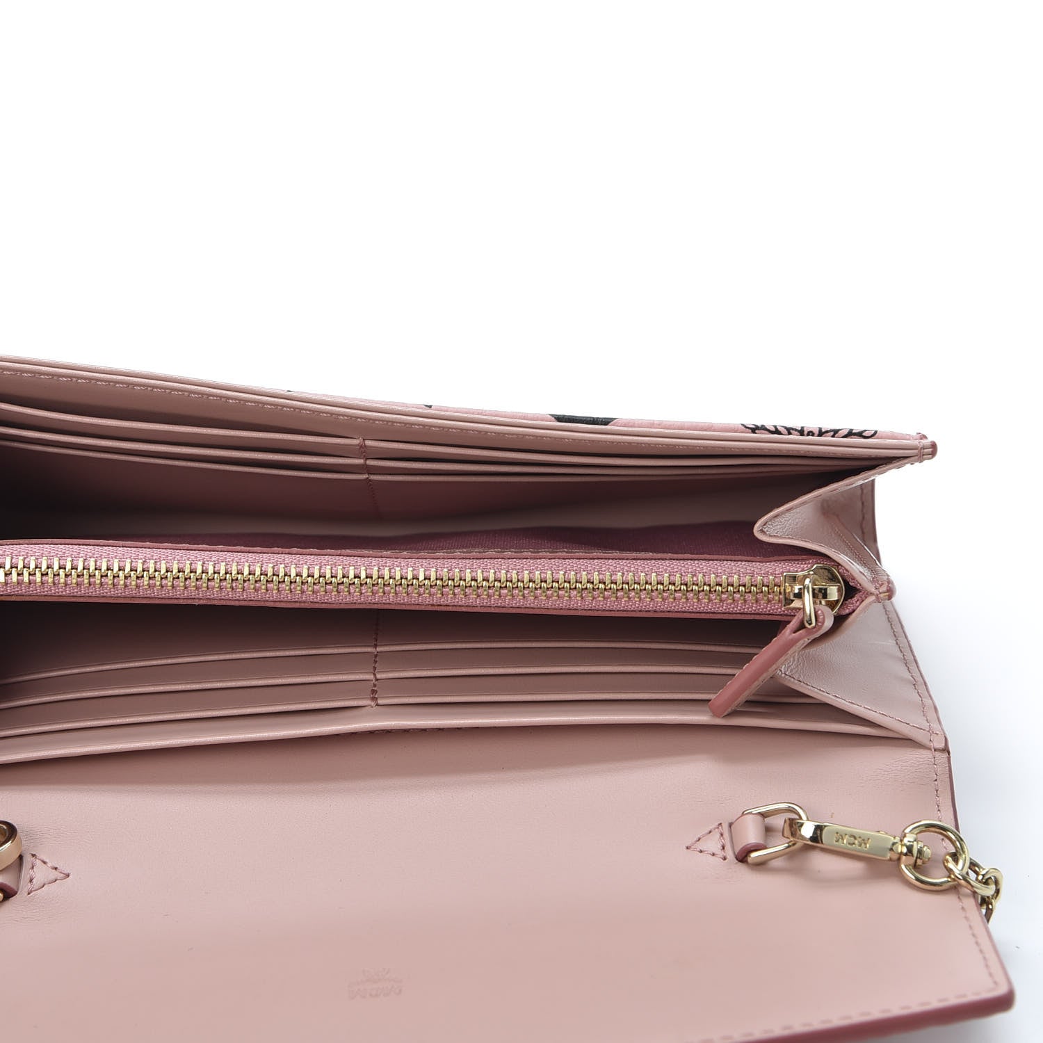 MCM Visetos Large Patricia Wallet On Chain Soft Pink 4 of 9