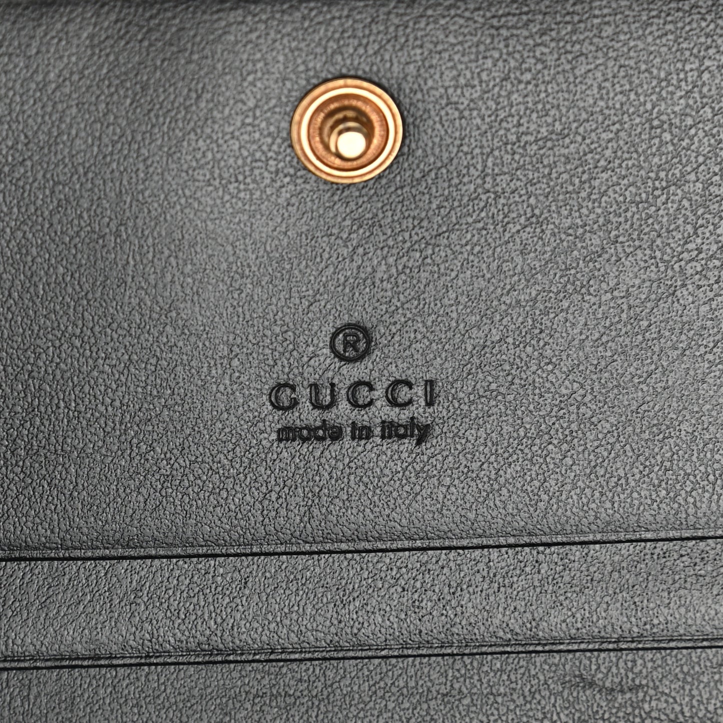 Calfskin Matelasse GG Marmont Card Case Wallet Black