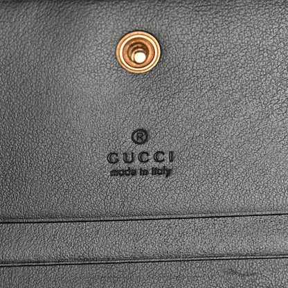Gucci Calfskin Matelasse GG Marmont Card Case Wallet Black 6 of 7