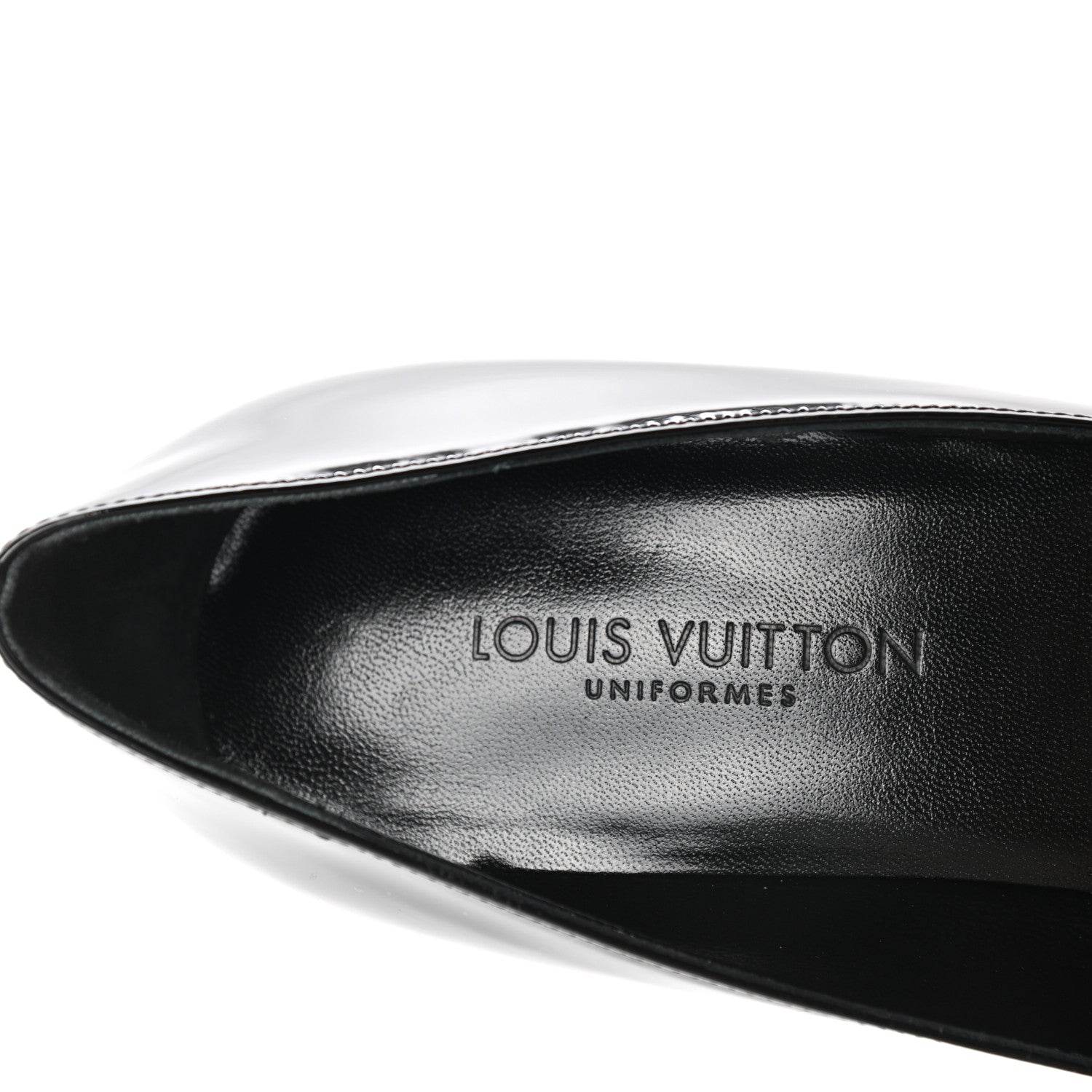 Louis Vuitton Patent Uniformes Silhouette 40mm Pumps 37 Black 7 of 8