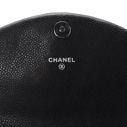 Chanel Caviar Half Moon Wallet On Chain WOC Black 8 of 12