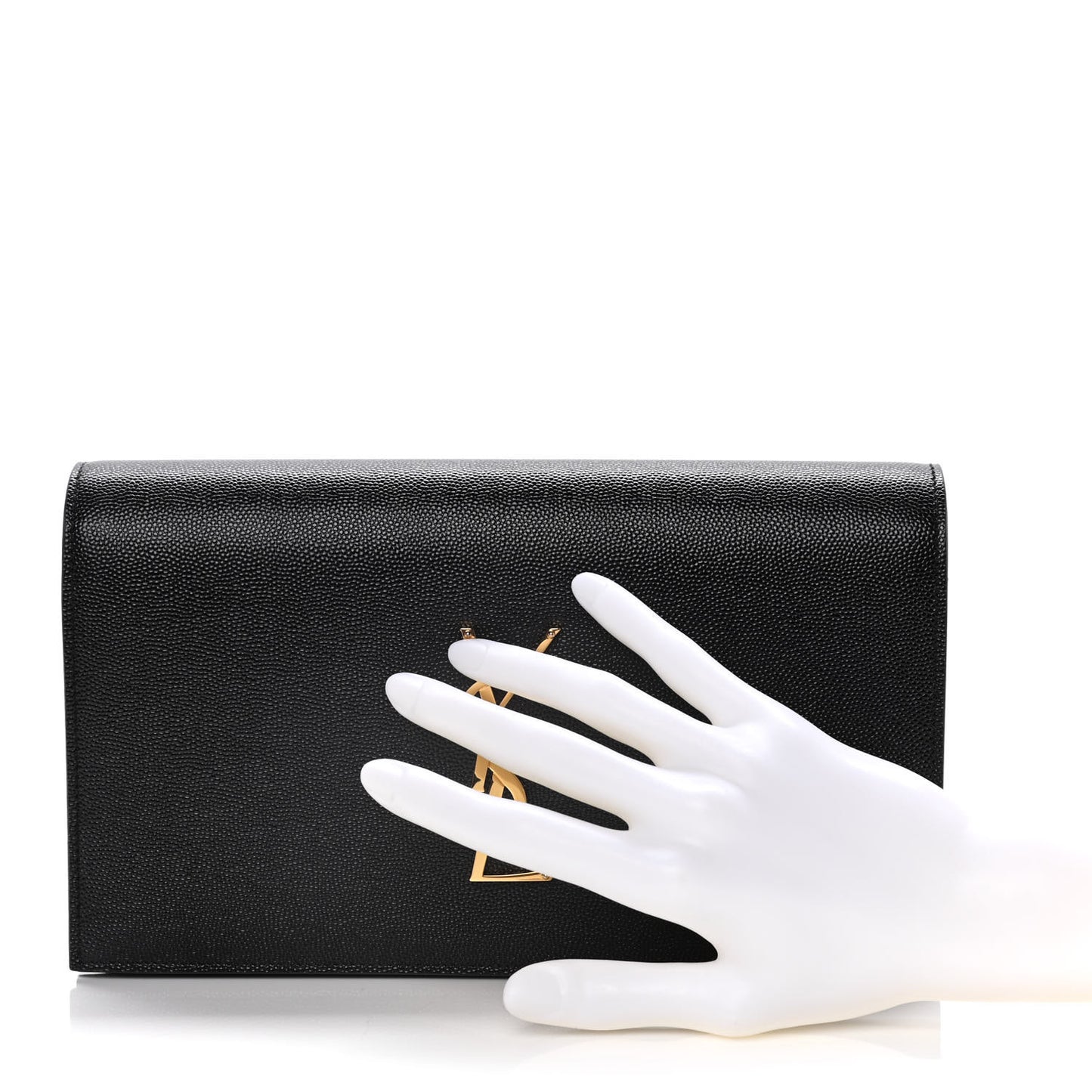 Grain De Poudre Classic Monogram Kate Clutch Black
