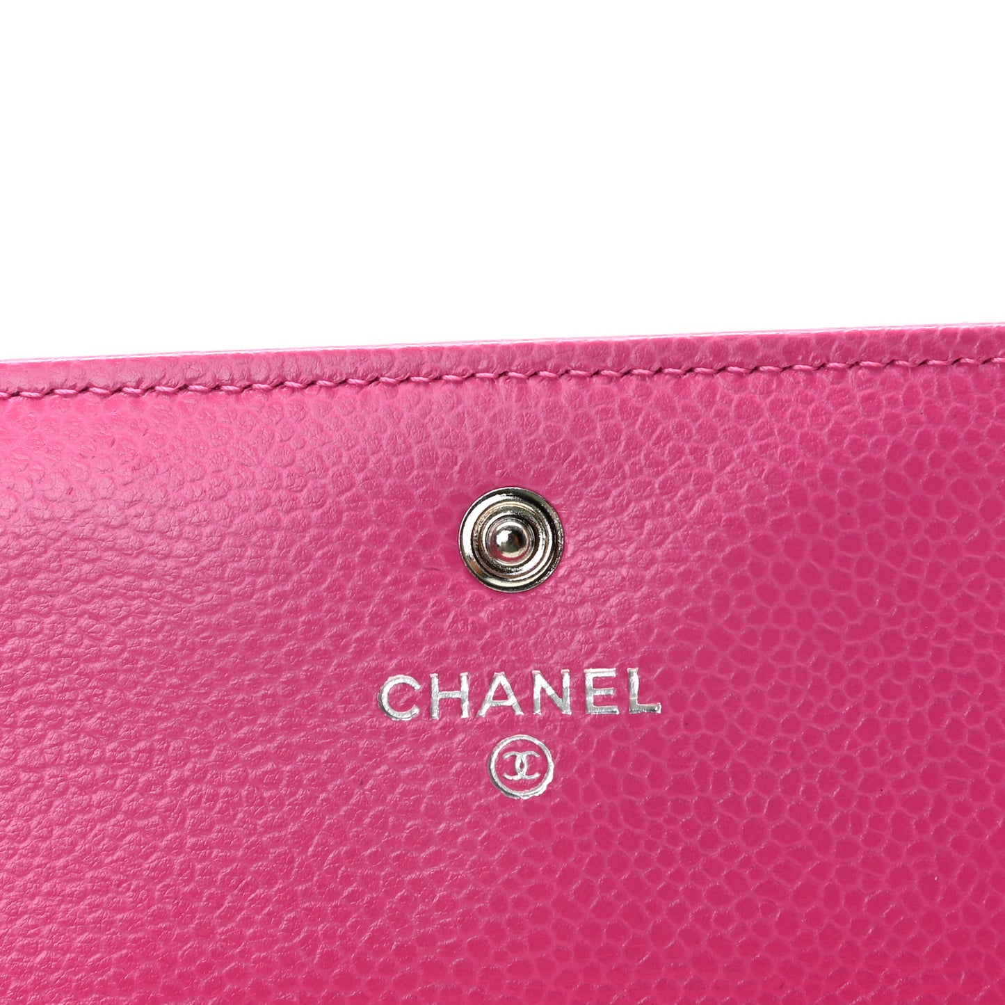 Caviar Quilted Large Gusset Flap Wallet Pink