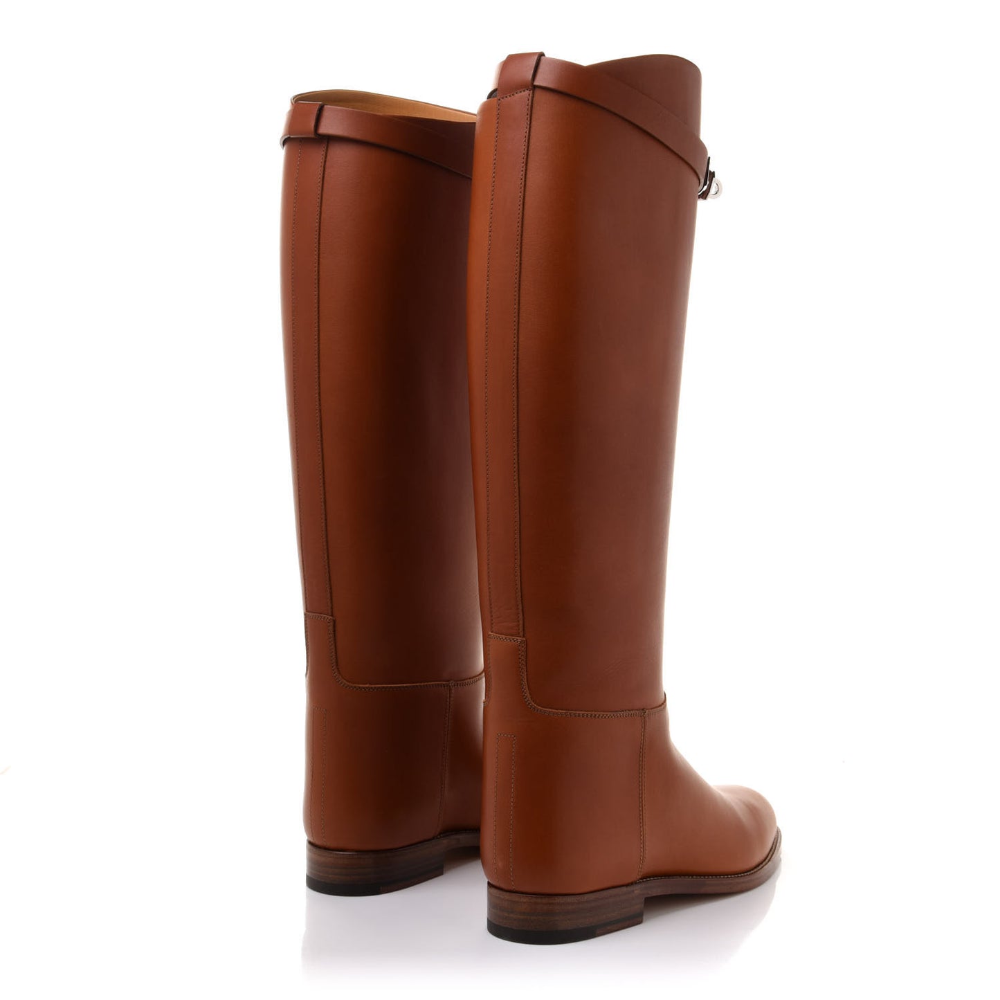 Heritage Calfskin Kelly Jumping Boots 37.5 Naturel