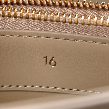 Celine Satinated Calfskin Small 16 Top Handle Bag Beige 6 of 12