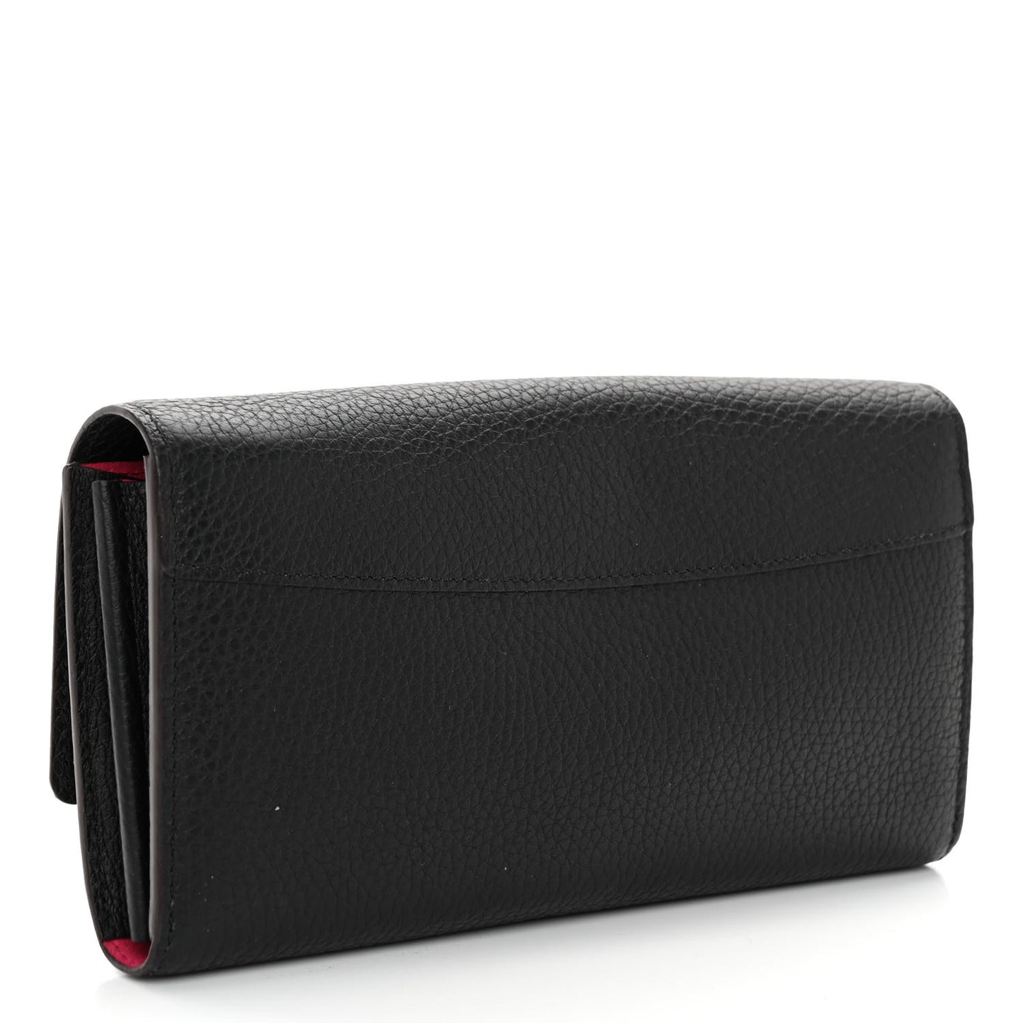 LOUIS VUITTON Taurillon Capucines Wallet Black
