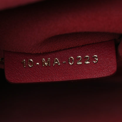 Christian Dior Lambskin Cannage Small My ABCDior Lady Dior Red 7 of 12