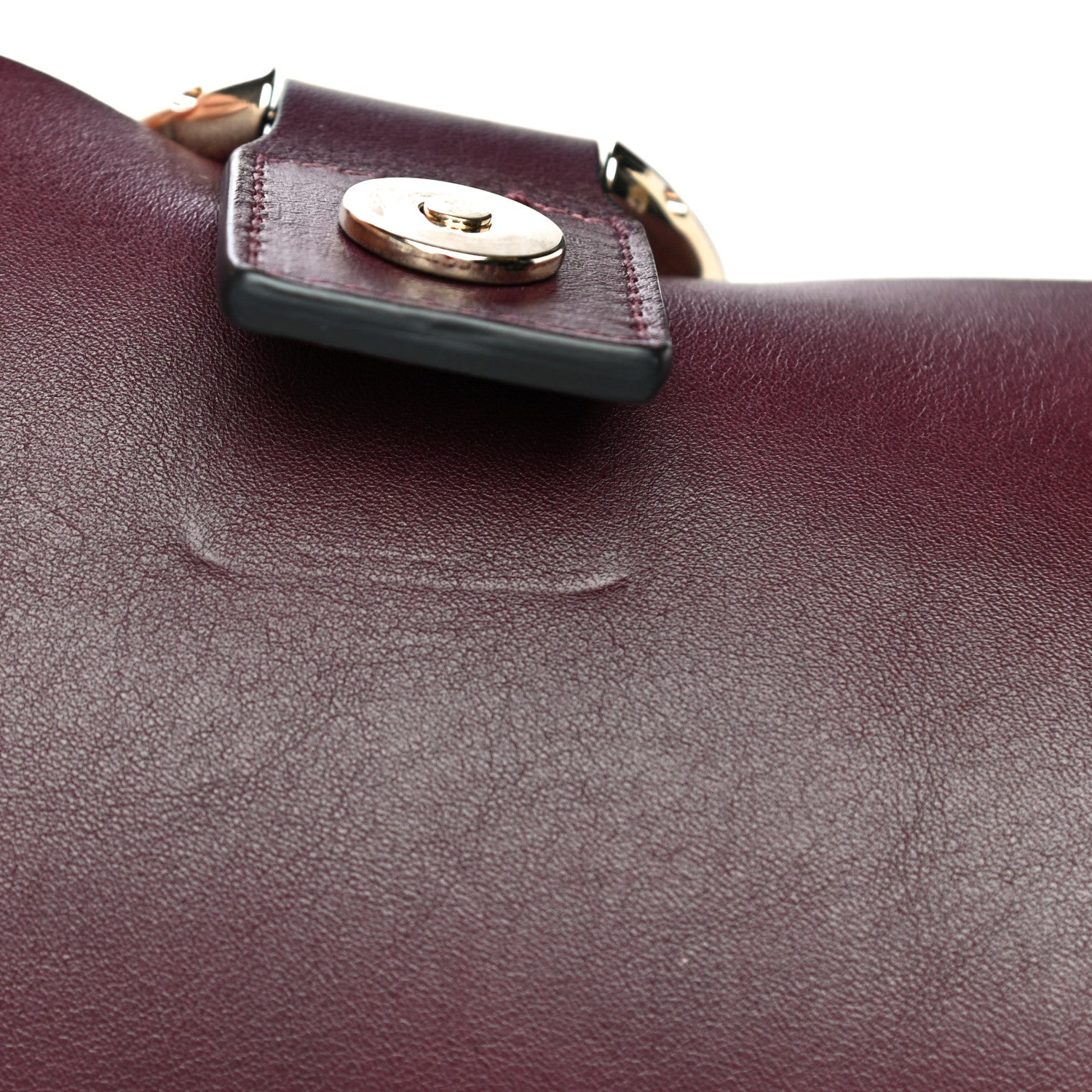 Chloe Calfskin Suede Medium Faye Shoulder Bag Intense Violine 20 of 21