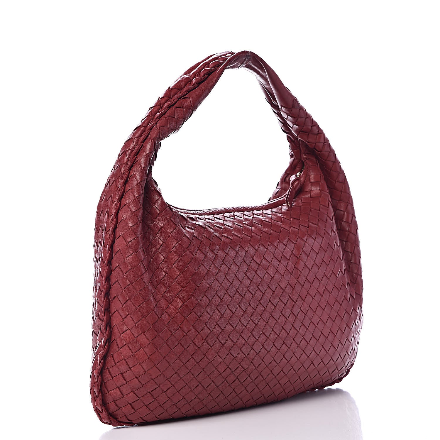 Bottega Veneta Nappa Intrecciato Medium Veneta Hobo Vermillion 3 of 13