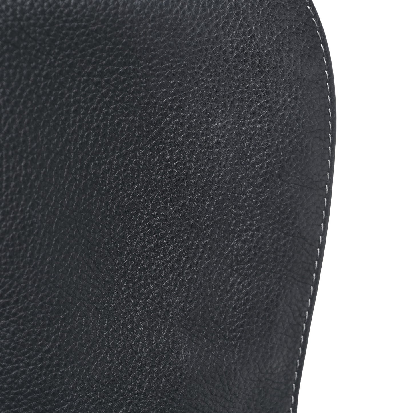 Calfskin Medium Marcie Round Crossbody Bag Black