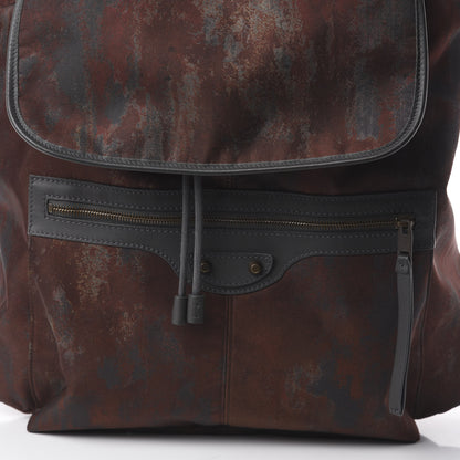 Balenciaga Nylon Calfskin Classic Hardware S Traveler Backpack Brown 8 of 8