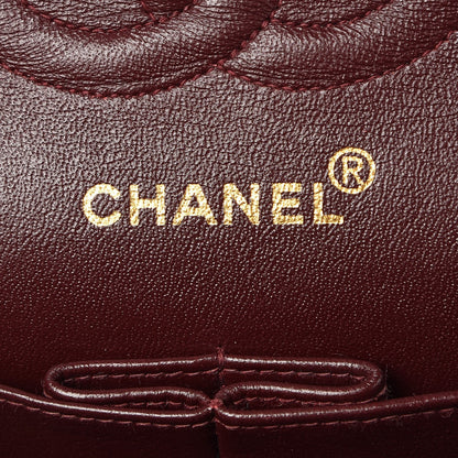 Chanel Lambskin Quilted Medium Double Flap Black 7 of 10