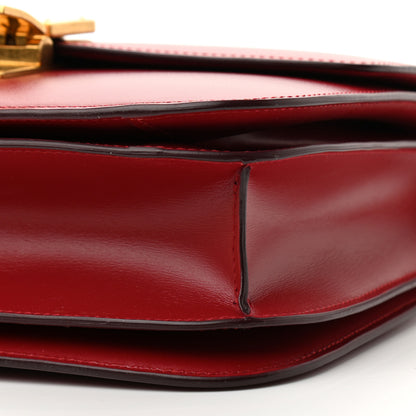 Celine Box Calfskin Medium Classic Box Flap Bag Red 10 of 10