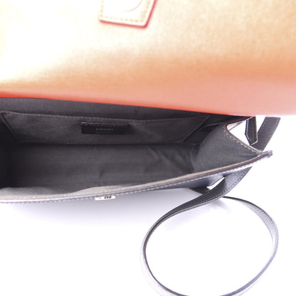 Fendi Vitello Elite Flamingo Colorblock Demi Jour Shoulder Bag Papavero Multicolor Asfalto 5 of 14