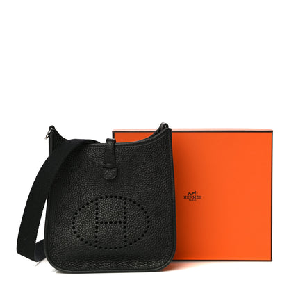 Hermes Taurillon Clemence Evelyne TPM Black 19 of 19