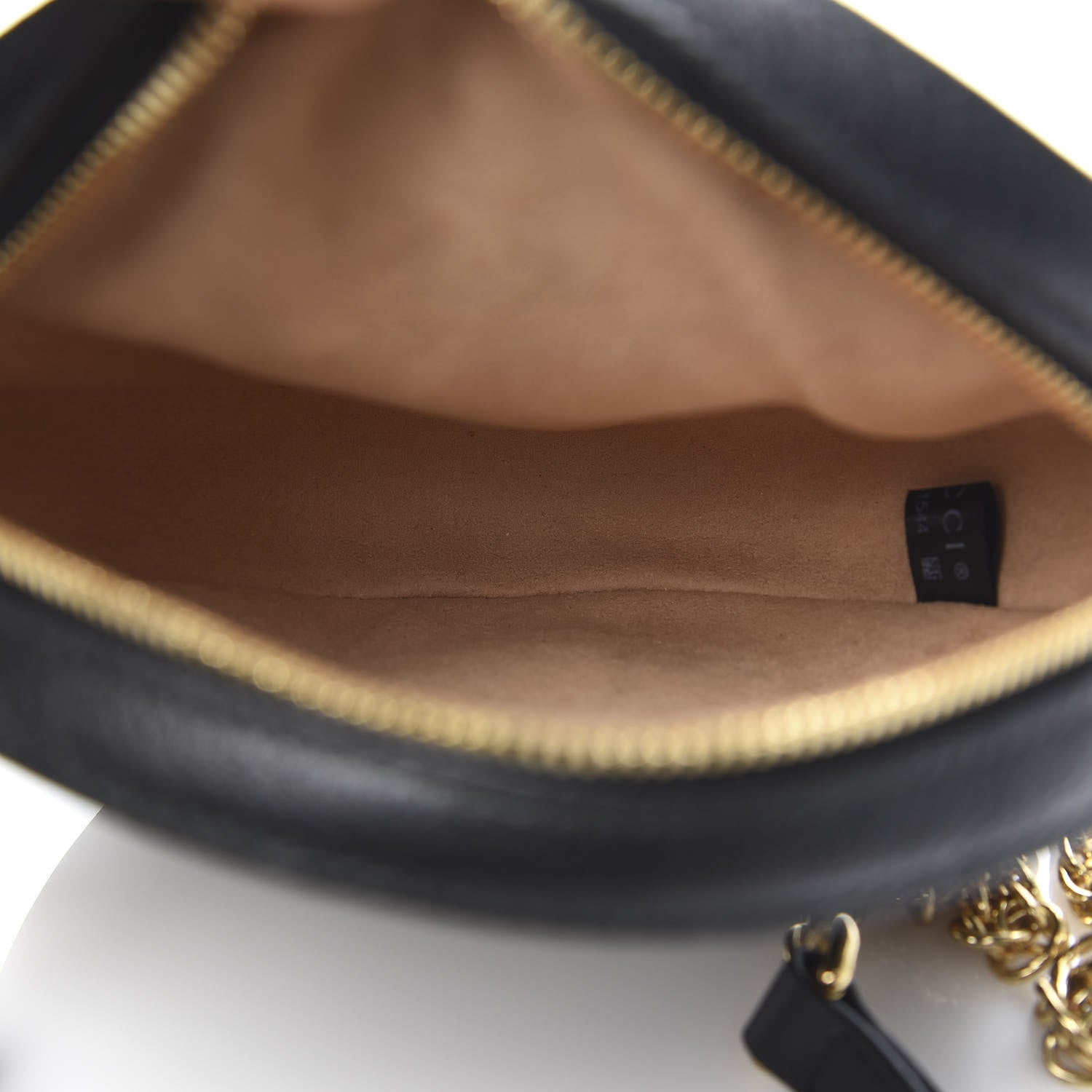 Gucci Grained Calfskin Web Mini Ophidia Round Shoulder Bag Black 5 of 10