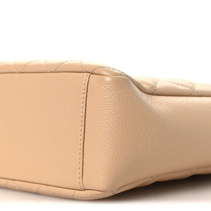 Chanel Caviar Quilted Petit Shopping Tote PST Beige Clair 10 of 15