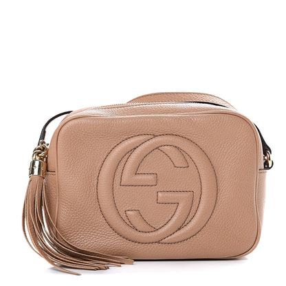 Gucci Pebbled Calfskin Small Soho Disco Bag Rose Beige 1 of 14