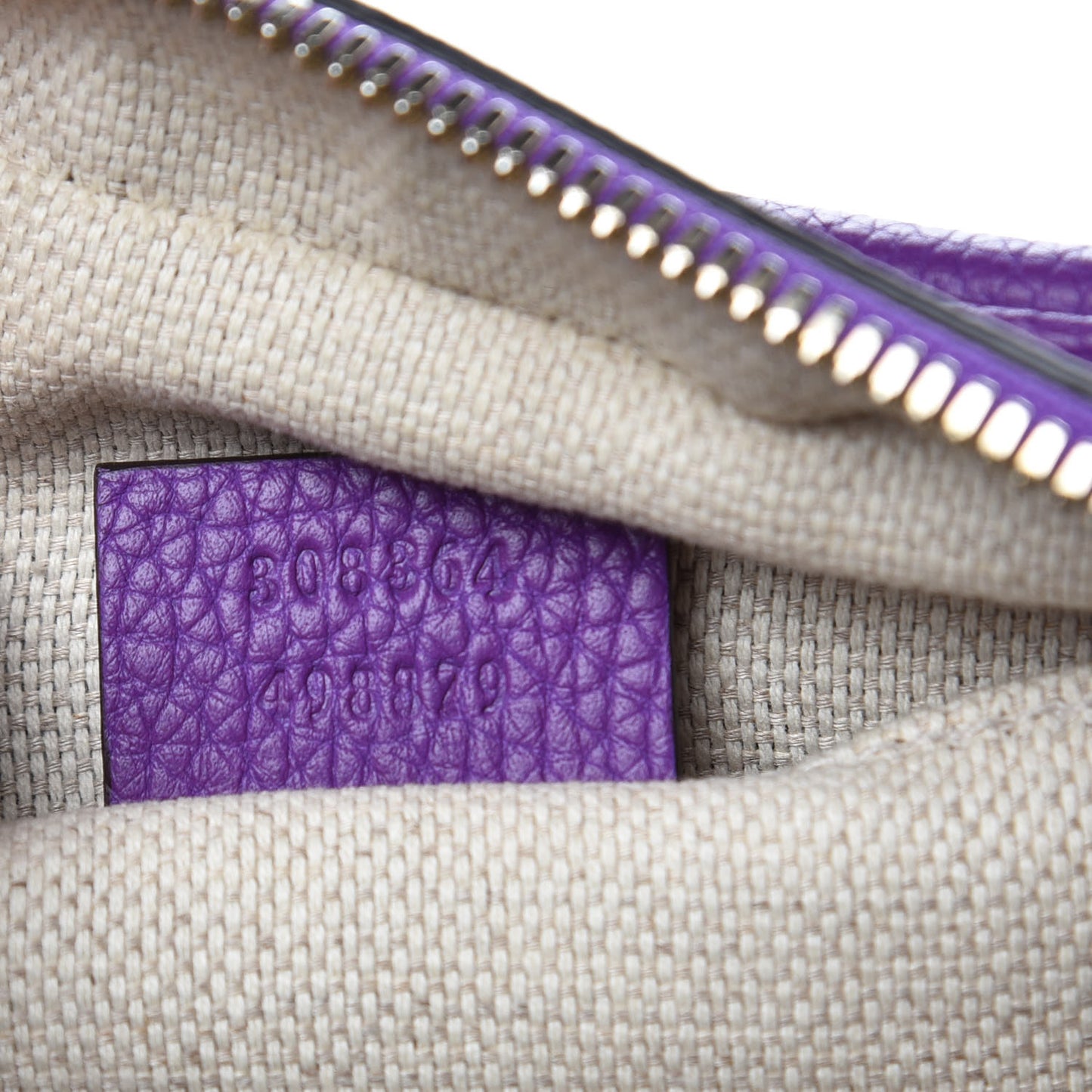Pebbled Calfskin Small Soho Disco Bag Shine Purple