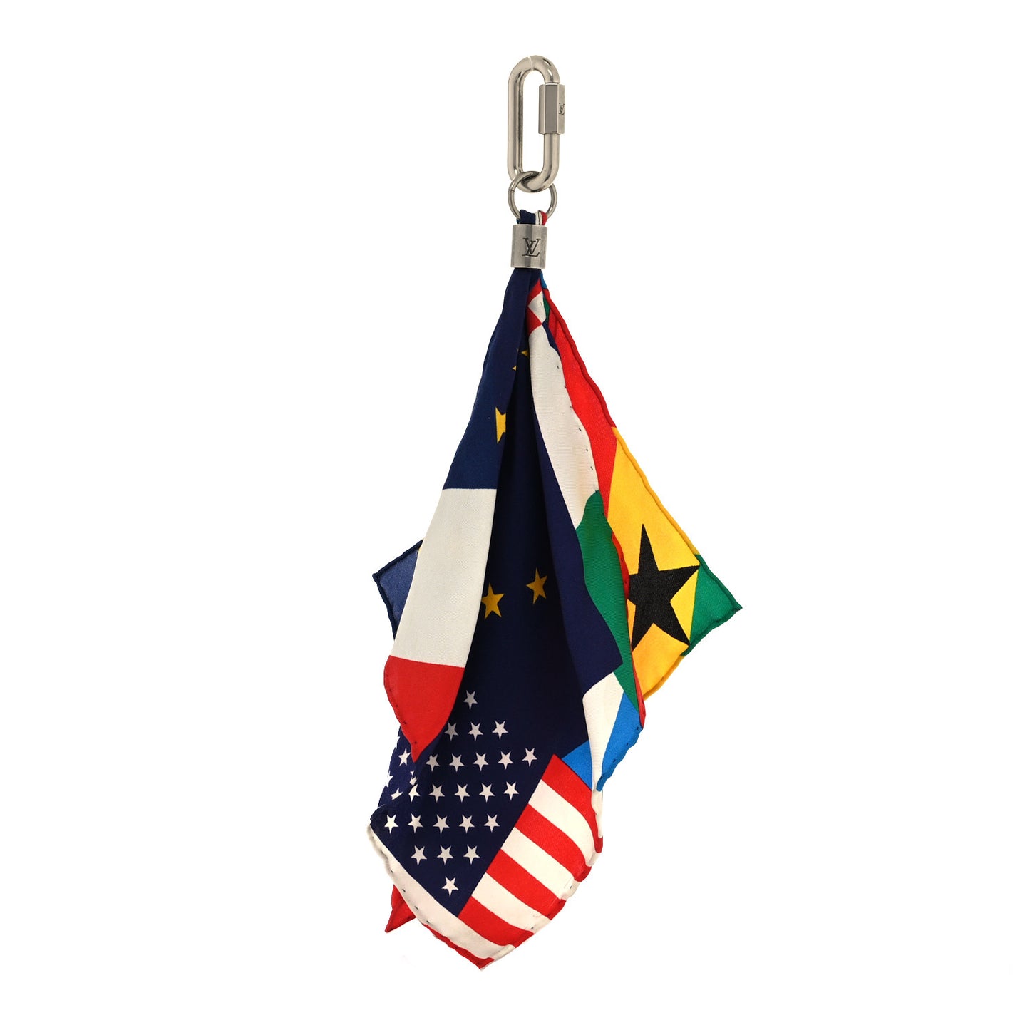 Silk Flags Bag Charm