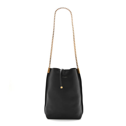 Saint Laurent Calfskin Small Suzanne Hobo Black 1 of 11