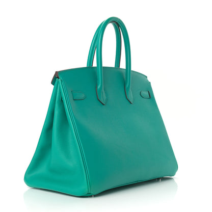 Hermes Epsom Birkin 35 Bleu Paon 2 of 9