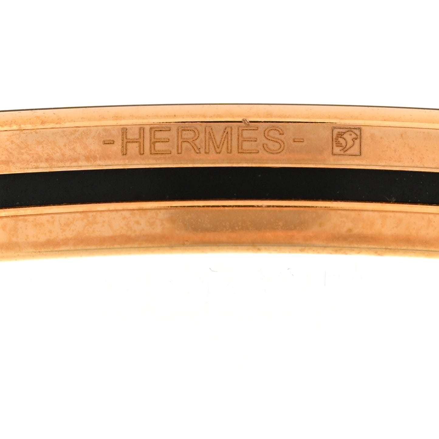 Enamel Printed Extra Narrow Bracelet 70 Rose