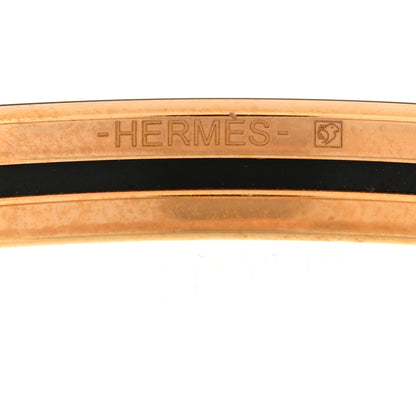 Hermes Enamel Printed Extra Narrow Bracelet 70 Rose 4 of 6
