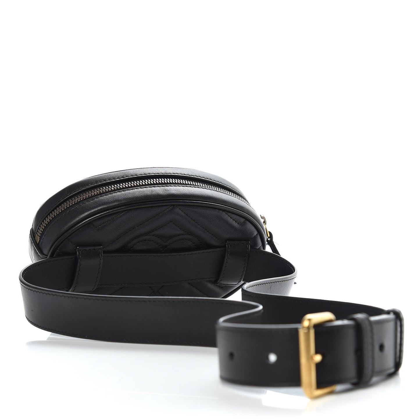 Calfskin Matelasse GG Marmont Belt Bag 95 38 Black
