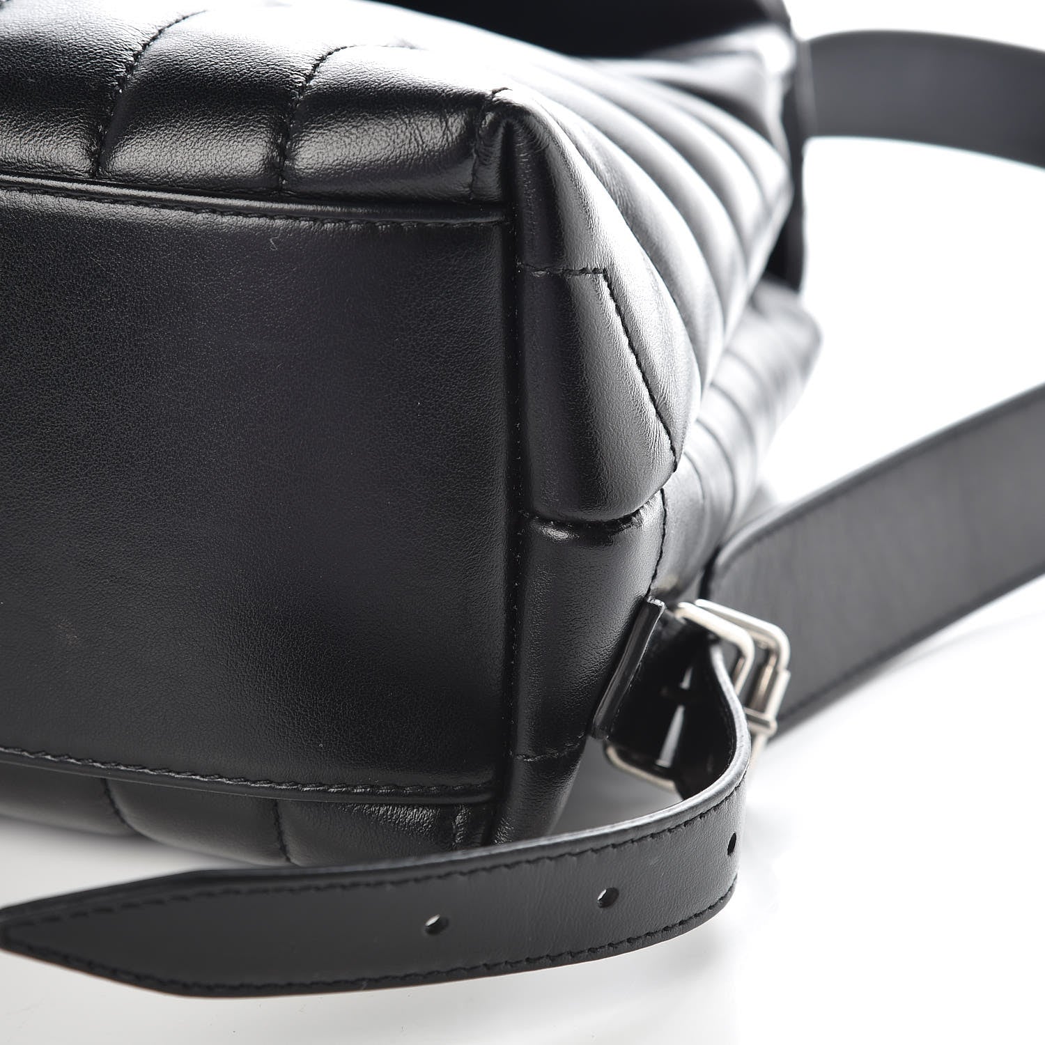 Saint Laurent Calfskin Y Quilted Monogram Small Loulou Backpack Black 12 of 12