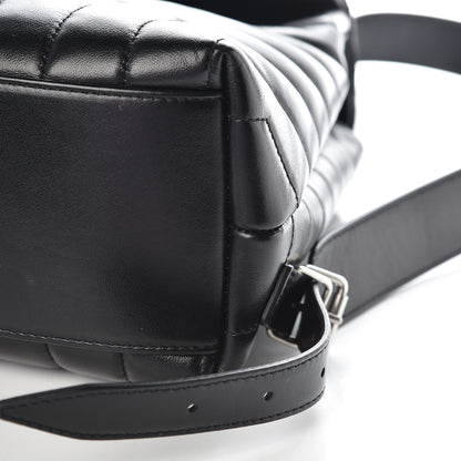 Saint Laurent Calfskin Y Quilted Monogram Small Loulou Backpack Black 12 of 12