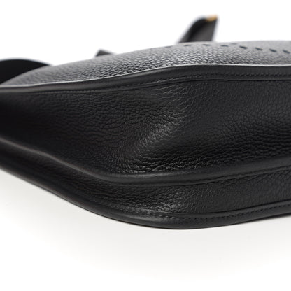 Hermes Taurillon Clemence Evelyne III PM Black 7 of 9