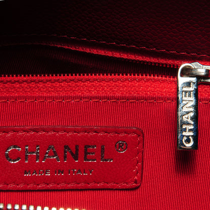 Chanel Caviar Grand Shopping Tote GST Red 6 of 7