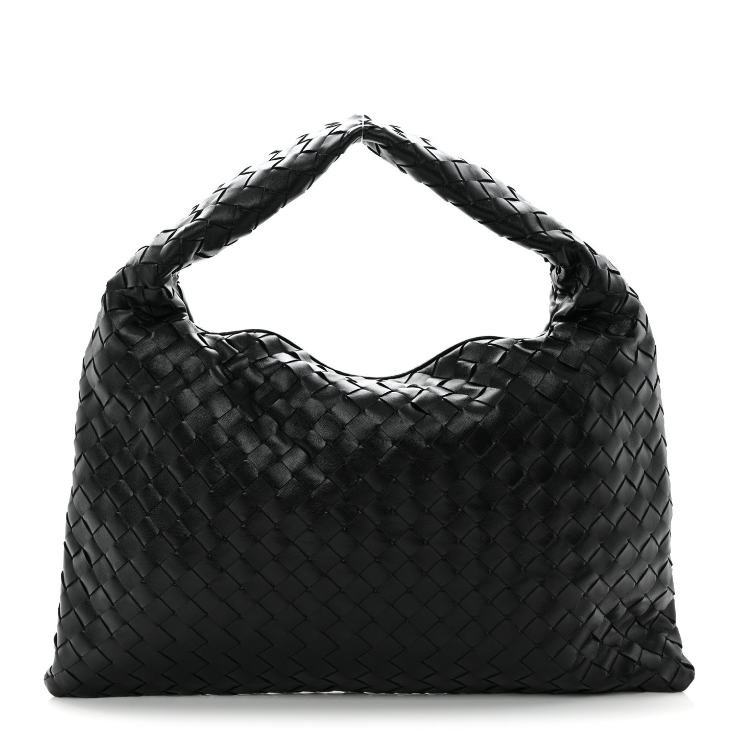 Calfskin Intrecciato Small Hop Black