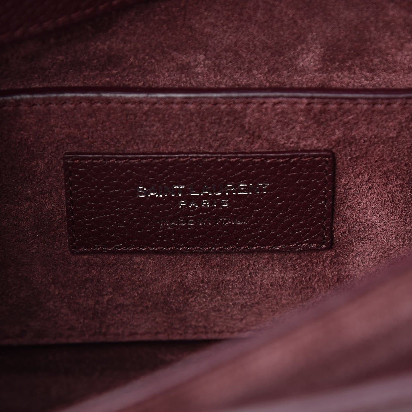 Grained Calfskin Medium Monogram Sunset Bordeaux